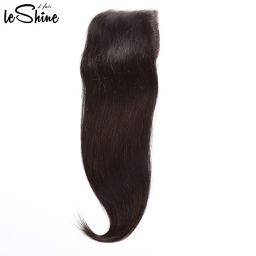 Free Emaranhado Virgem Cutícula Alinhado Brasileiro Não Transformados Silk Straight Cabelo Humano Bundle Com Fecho de Renda